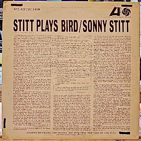 Sonny Stitt – Stitt Plays Bird LP PLAK