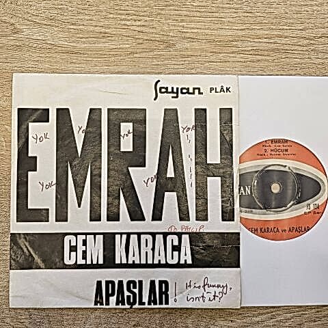 Cem Karaca  – Emrah / Hücum /  Karacaoğlan / Ayşem 45LİK PLAK