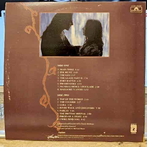 Trevor Jones / Randy Edelman – The Last Of The Mohicans (Original Motion Picture Soundtrack) LP PLAK