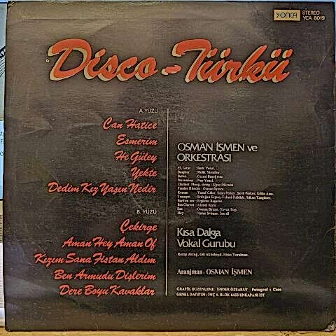 Osman İşmen Ve Orkestrası, Kısa Dalga Vokal Grubu – Disco-Türkü LP PLAK