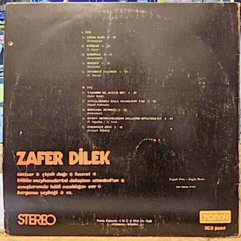 Zafer Dilek – Zafer Dilek LP PLAK