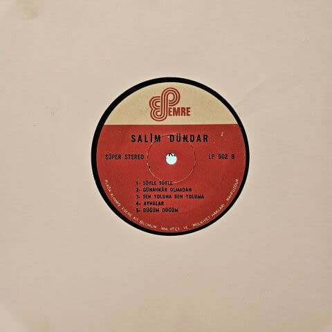 Salim Dündar – Doğa, Bir İnsan Ve Şarkıları LP PLAK