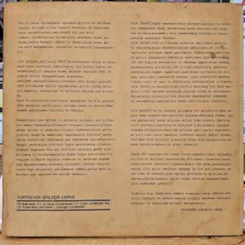 OZANLARDAN SEÇMELER LP - AŞIK İHSANİ / AŞIK MAHSUNİ / RUHİ SU BİRLEŞİK YURTSEVER LP PLAK