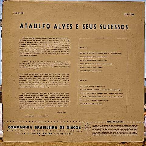Ataulfo Alves – Ataulfo Alves E Seus Sucessos LP PLAK