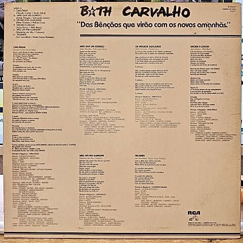 Beth Carvalho – Das Bênçãos Que Virão Com Os Novos Amanhãs LP PLAK